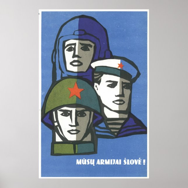 Affiches URSS CCCP Guerre froide Union soviétique Propagati (Devant)