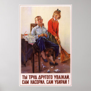 Affiches URSS Propagande soviétique 1954