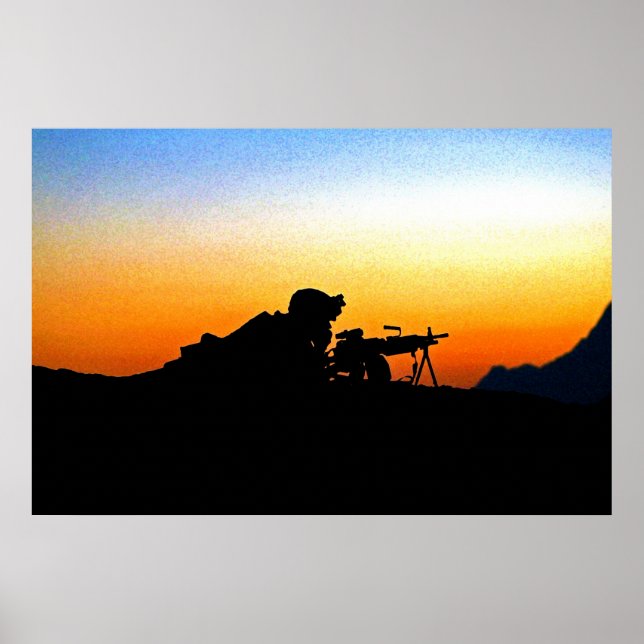 Affiches US Marine Fournit Une Opération De Sécurité Backst (Devant)