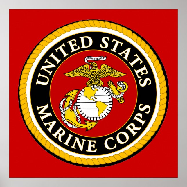 Affiches US Marine Official Seal (Devant)