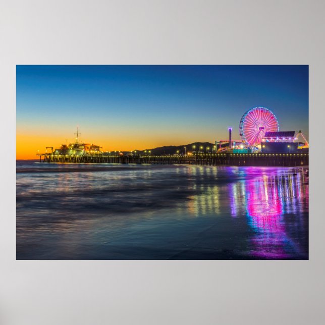 Affiches USA, Californie, Los Angeles, Père Noël Monica Pie (Devant)