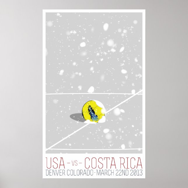 Affiches USA contre Costa Rica (Devant)