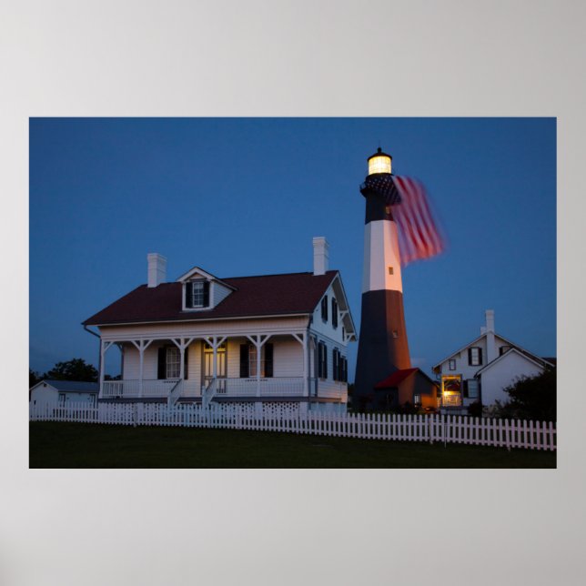 Affiches USA, Géorgie, Tybee Island, Flag Flying (Devant)