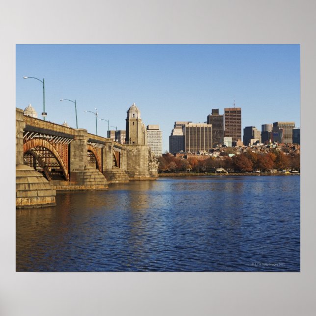 Affiches USA, Massachusetts, Boston skyline 2 (Devant)