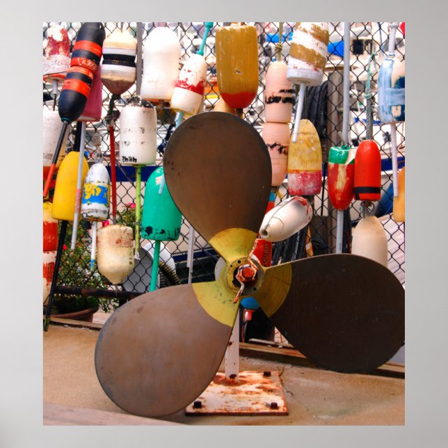 Affiches USA, Massachusetts. Propeller And Floats (Devant)