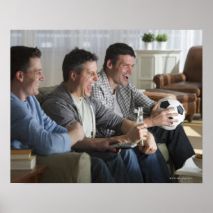 Affiches USA, New Jersey, Jersey City, trois hommes regarda