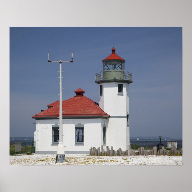 Affiches USA, Washington, Seattle, Alki Point Lighthouse, 2 (Devant)