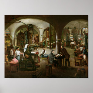 Affiches Usine dans la rue d'Aubagne, 1861