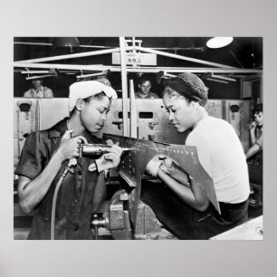 Affiches Usine d'avions de 2ÈME GUERRE MONDIALE, les anné