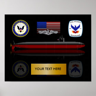 Affiches USS Atlanta SSN 712 Print