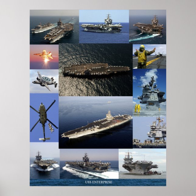 Affiches USS Enterprise Collage (Devant)