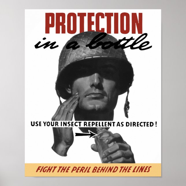 Affiches Utilisez Votre Repulsif D'Insectes Comme Indiqué ! (Devant)