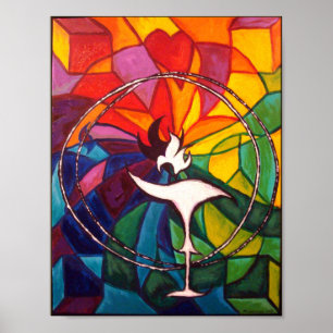 Affiches UU Chalice ART IMPRIMER Unitaire Universaliste
