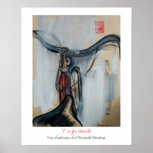 Affiches V est pour le véhicule