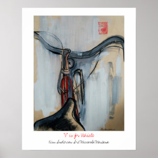 Affiches V est pour le véhicule