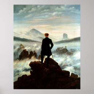Affiches Vagabond au-dessus de la mer du brouillard, Caspar