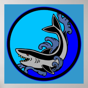 Affiches Vagues de requin