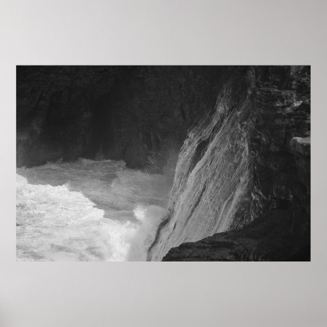 Affiches Vagues océaniques à Kilauea (Devant)