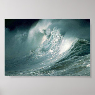 Affiches Vagues orageuses