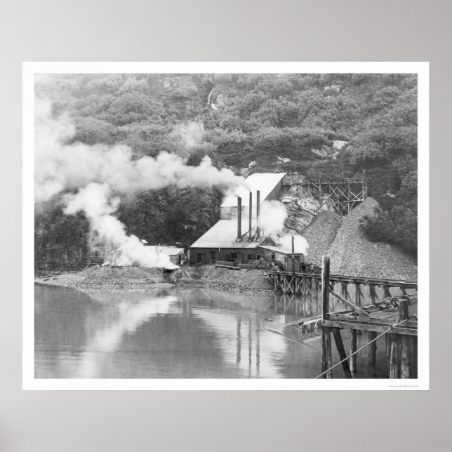 Affiches Valdez, Alaska Gold Mining 1916 (Devant)