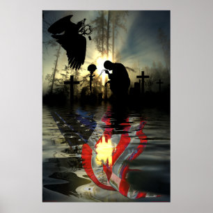 Affiches Vale commémorative vétéran des larmes Souvenir