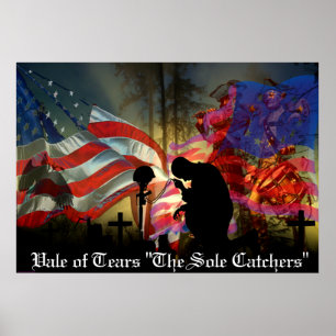 Affiches Vale commémorative vétéran des larmes Souvenir