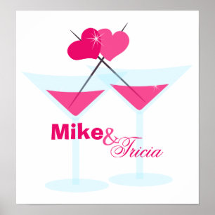 Affiches Valentine Martinis