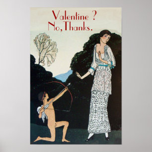 AFFICHES VALENTINE ? NON, MERCI / RETRO ANTI SAINT-VALENTIN