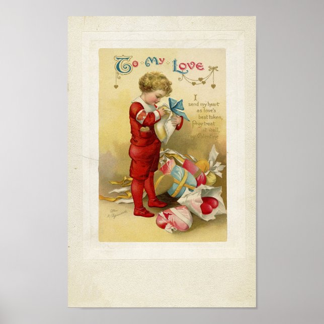 Affiches Valentine vintage (Devant)