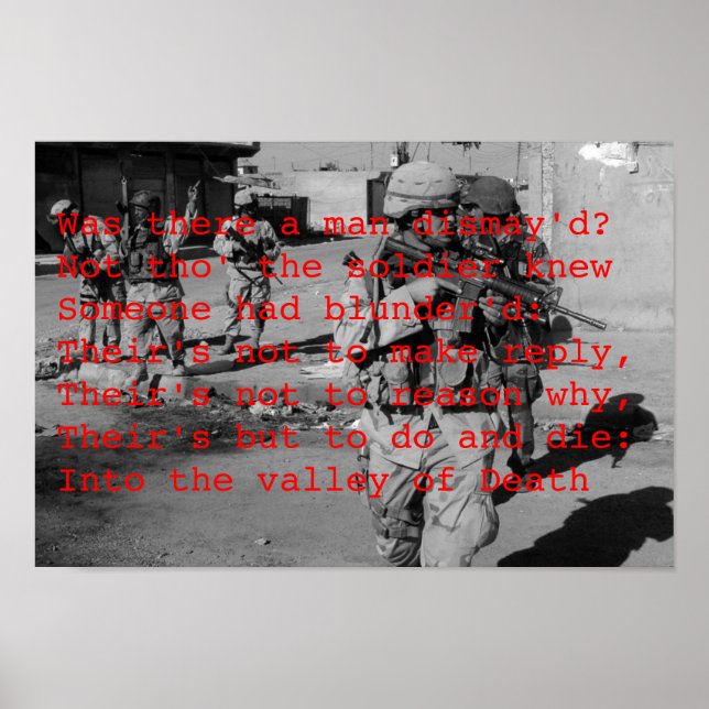 Affiches Vallée de la mort en Irak (Devant)