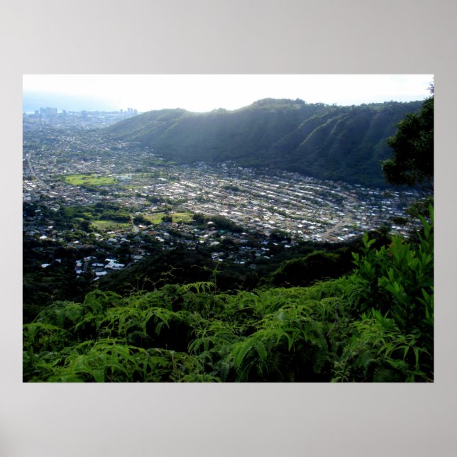 Affiches Vallée de Manoa, O'ahu, Hawai'i (Devant)