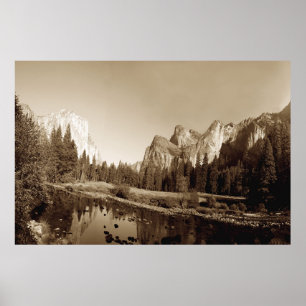 Affiches Vallée de Sepia Yosemite