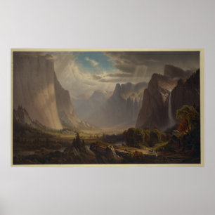 Affiches Vallée de Yosemite. Après la peinture de Thomas Hi