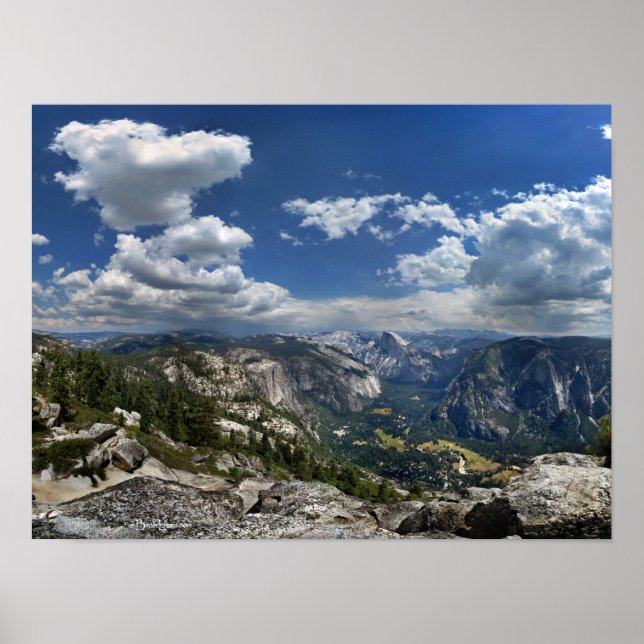 Affiches Vallée de Yosemite et demi-dôme d'Eagle Peak (Devant)