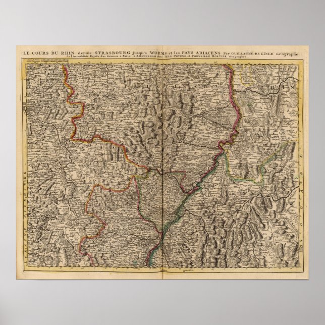 Affiches Vallée du Rhin en Allemagne et France (Devant)