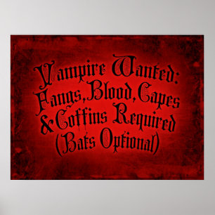 Affiches Vampire Recherché