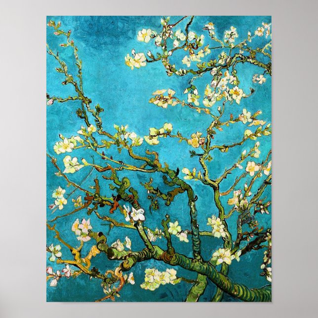 Affiches Van Gogh Art Art Art Aramier en fleurs (Devant)