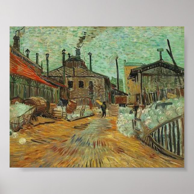 Affiches Van Gogh - L'usine d'Asnieres (Devant)