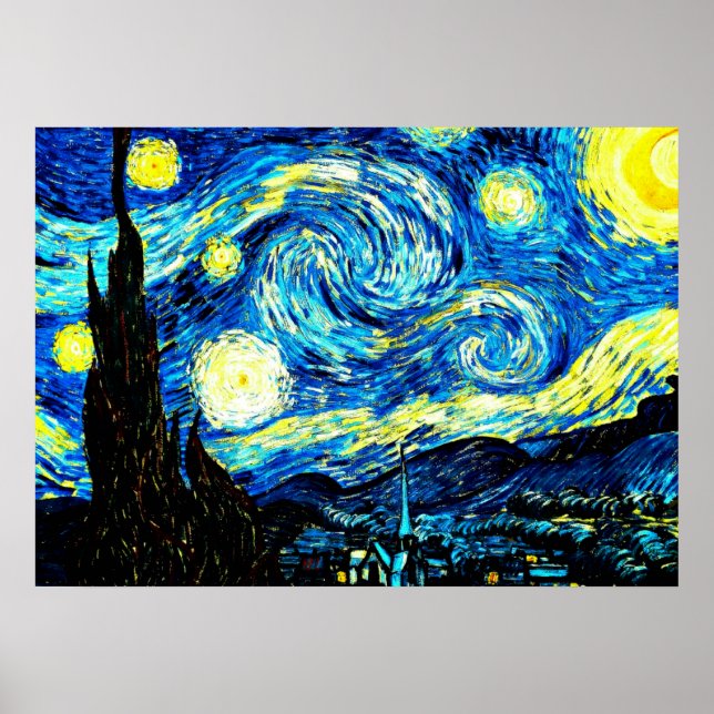 Affiches Van Gogh : Nuit étoilée (Devant)