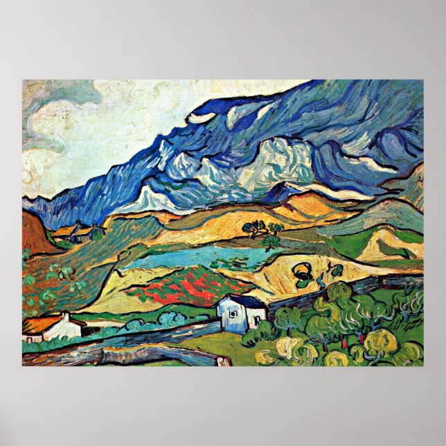 Affiches Van Gogh - Paysage des Alpilles (Devant)