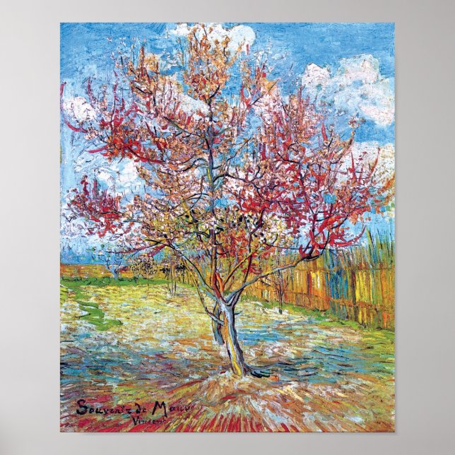 Affiches Van Gogh - Pink Peach Trees (Devant)