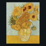 Affiches Van Gogh Sunflowers<br><div class="desc">Vincent Van Gogh - Vase with 12 Sunflowers.</div>