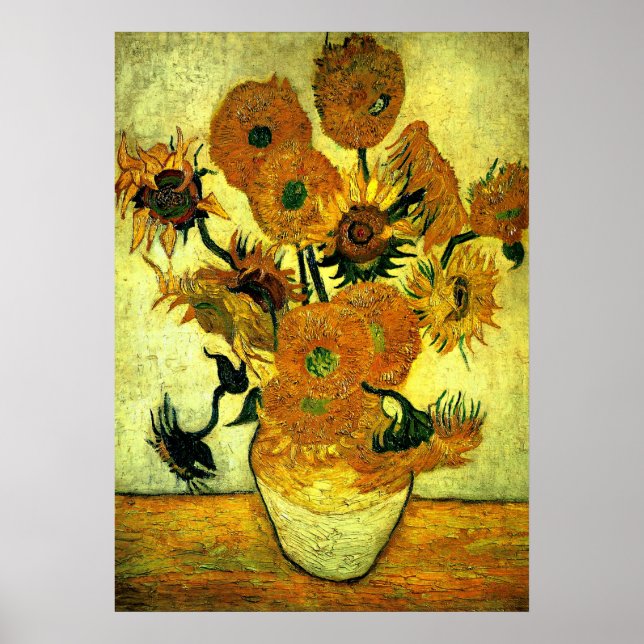 Affiches Van Gogh - Sunflowers, 14 (Devant)