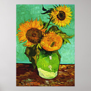 Affiches Van Gogh - Tournesols, Trois