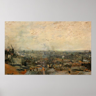 Affiches Van Gogh - Vue de Paris depuis Montmartre