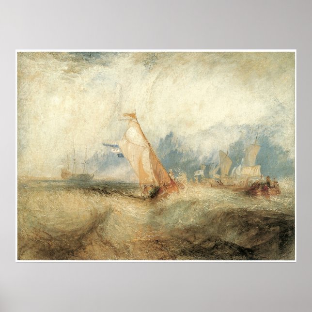 Affiches Van Tromp, Navires à Sea J.M.W. Turner (Devant)