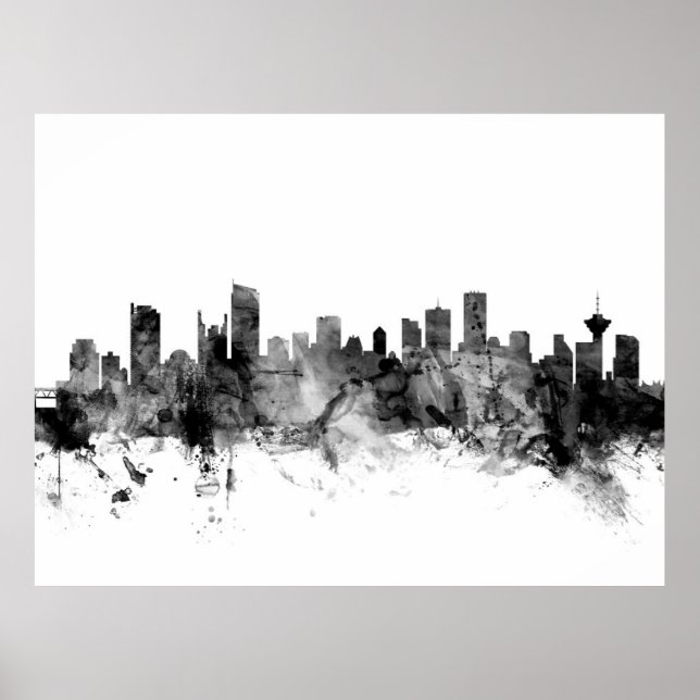 Affiches Vancouver Canada Skyline (Devant)