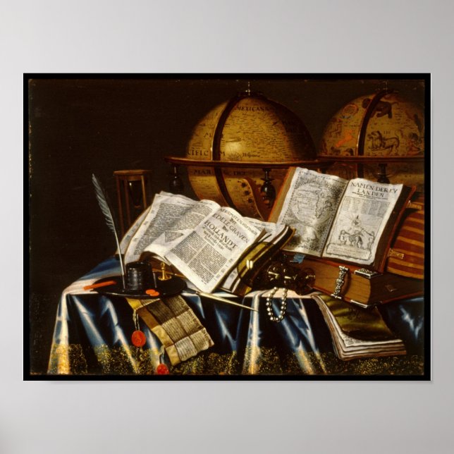 Affiches "Vanitas" Still Life - Adam Bernaert (1665) (Devant)