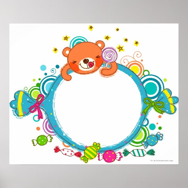 Affiches Variété de bonbons (Devant)