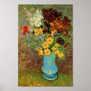 Affiches Vase avec Daisies et Anemones Van Gogh Art